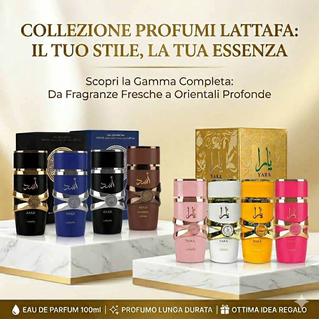 Lattafa Perfumes - Collezione Esclusiva 100ml | Asad & Yara Eau De Parfum