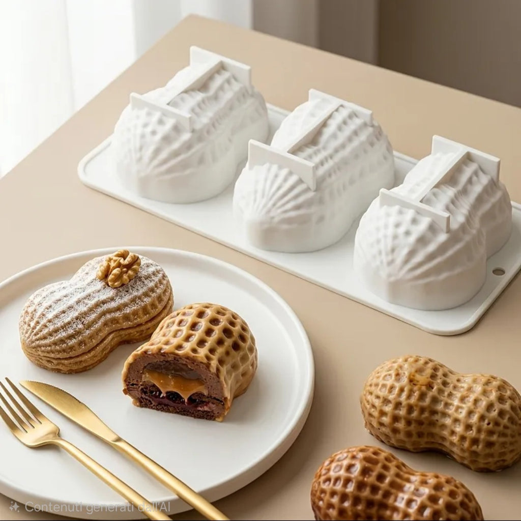 Stampo in Silicone per Frutta 3D Realistica, Stampo Multicavità per Mousse, Dolci al Cucchiaio, Pasticceria Professionale e Cake Design, Antiaderente e Facile da Sformare