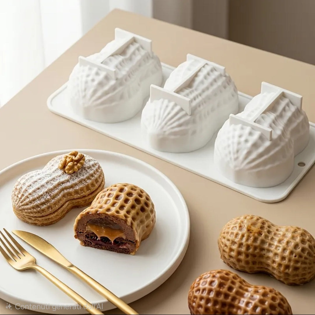 Stampo in Silicone per Frutta 3D Realistica, Stampo Multicavità per Mousse, Dolci al Cucchiaio, Pasticceria Professionale e Cake Design, Antiaderente e Facile da Sformare