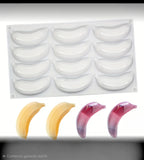 Stampo in Silicone per Banana 3D Realistica, Stampo Multicavità Professionale per Mousse, Semifreddi, Gelati e Pasticceria Moderna, Antiaderente e Facile da Sformare