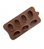 Stampo in Silicone Chicco di Caffè 3D, Stampo 8 Cavità Professionale per Cioccolatini, Mousse, Semifreddi e Dessert Monoporzione, Teglia Antiaderente per Pasticceria Moderna e Caffetteria Gourmet