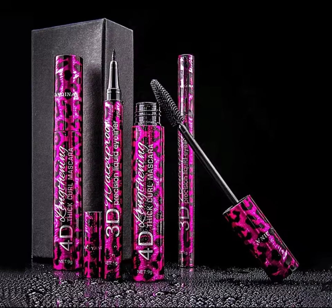 Kit Occhi 2-in-1: Mascara 4D Extra Volume & Eyeliner 3D Waterproof