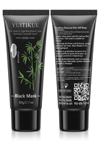 Black Mask: Maschera Viso Peel-Off al Carbone di Bambù, Niacinamide e Acido Ialuronico (60g)